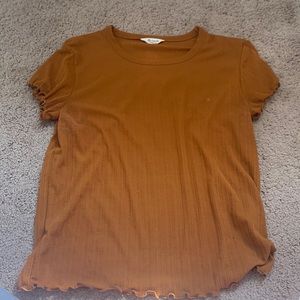 Madewell burnt Orange top